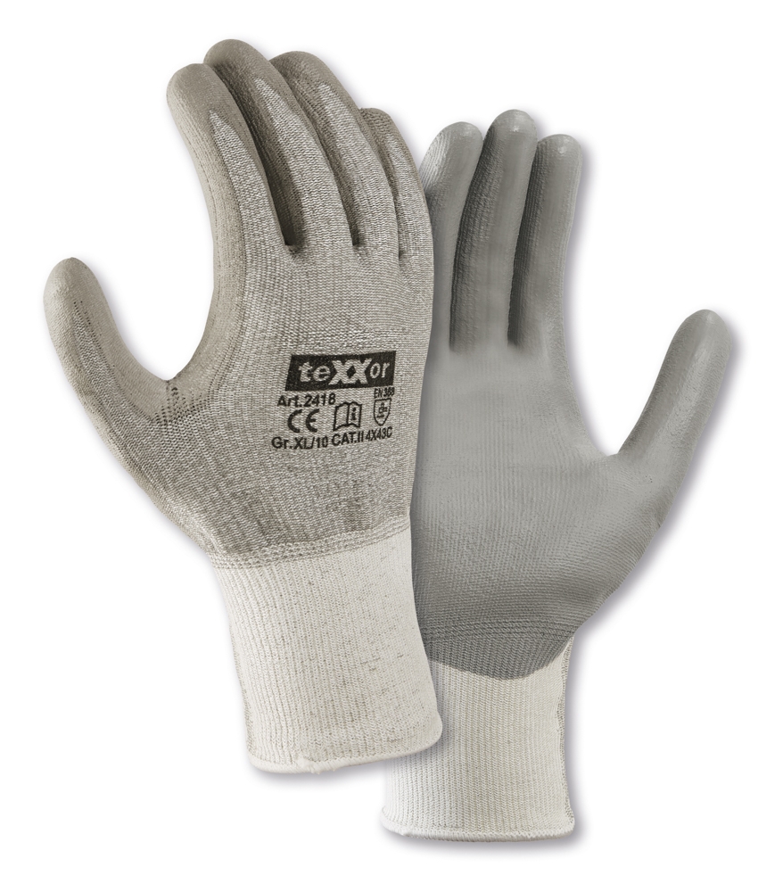 Schnittschutz-Strickhandschuhe PU-BESCHICHTUNG