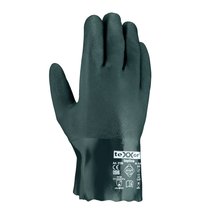 topline Chemikalienschutz-Handschuhe PVC GRÜN