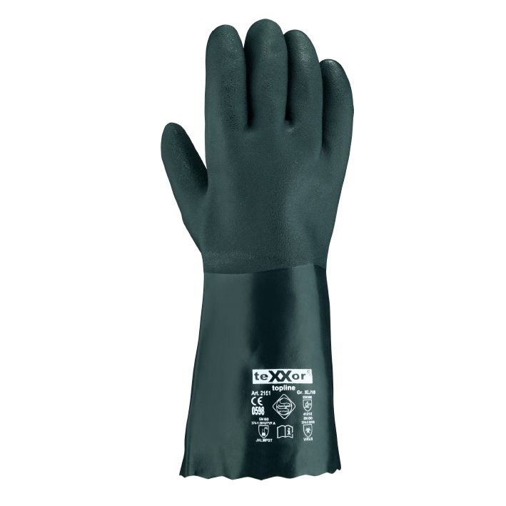 topline Chemikalienschutz-Handschuhe PVC GRÜN