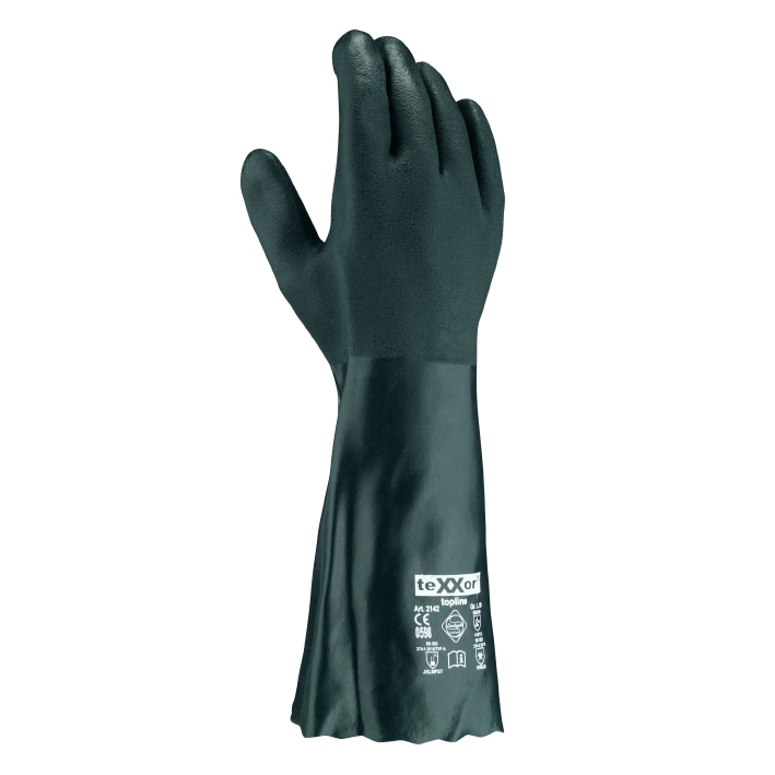 topline Chemikalienschutz-Handschuhe PVC GRÜN