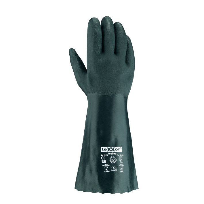 topline Chemikalienschutz-Handschuhe PVC GRÜN