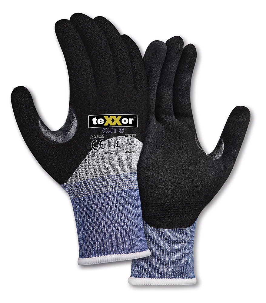 Schnittschutz-Strickhandschuhe CUT C 3/4 besch.