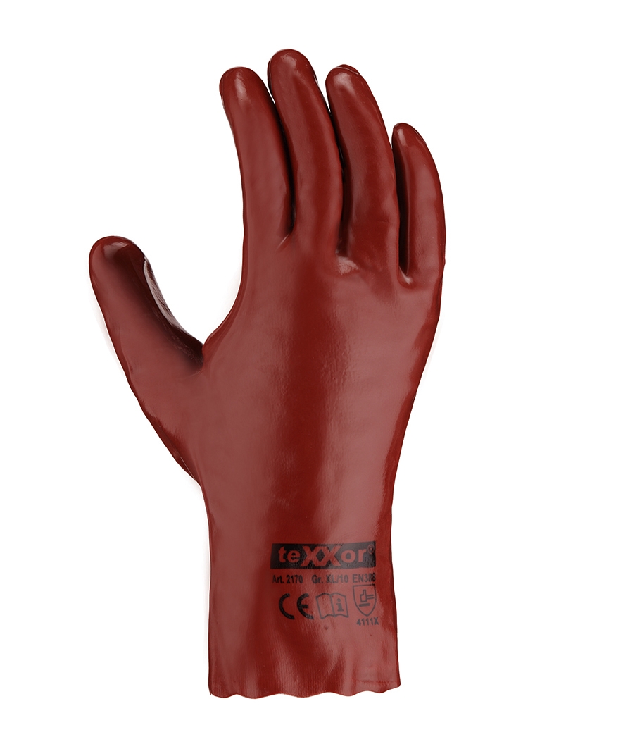 PVC-Handschuhe ROTBRAUN