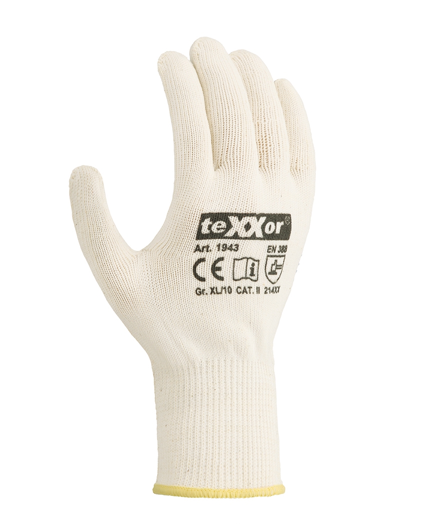 Mittelstrick-Handschuhe BAUMWOLLE/NYLON