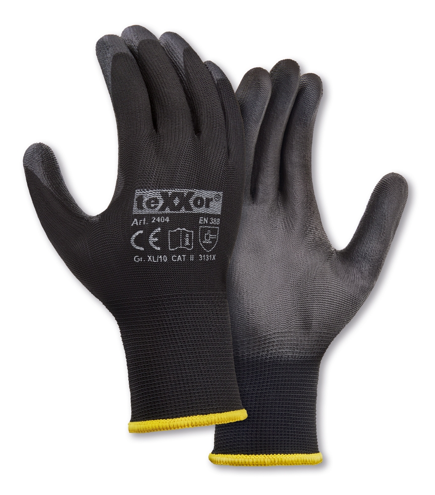 Polyester-Strickhandschuhe POLYURETHAN BESCHICHTET
