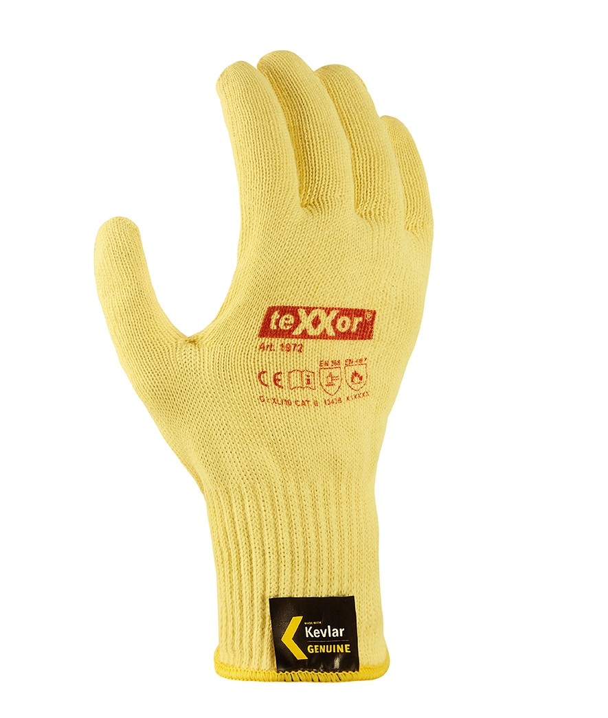 Mittelstrick-Handschuhe ARAMID mit Noppen