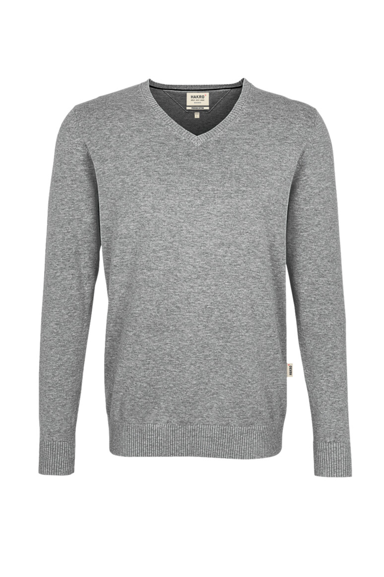 V-Pullover Premium-Baumwolle