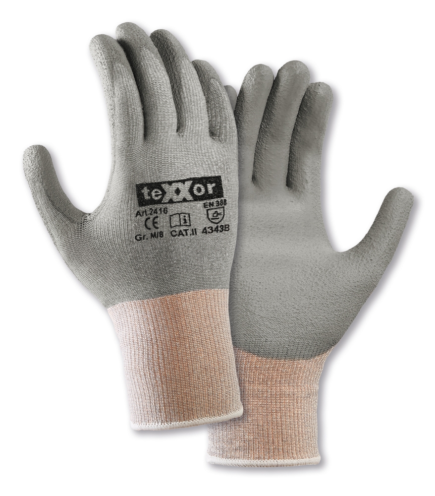 Schnittschutz-Strickhandschuhe PU-BESCHICHTUNG