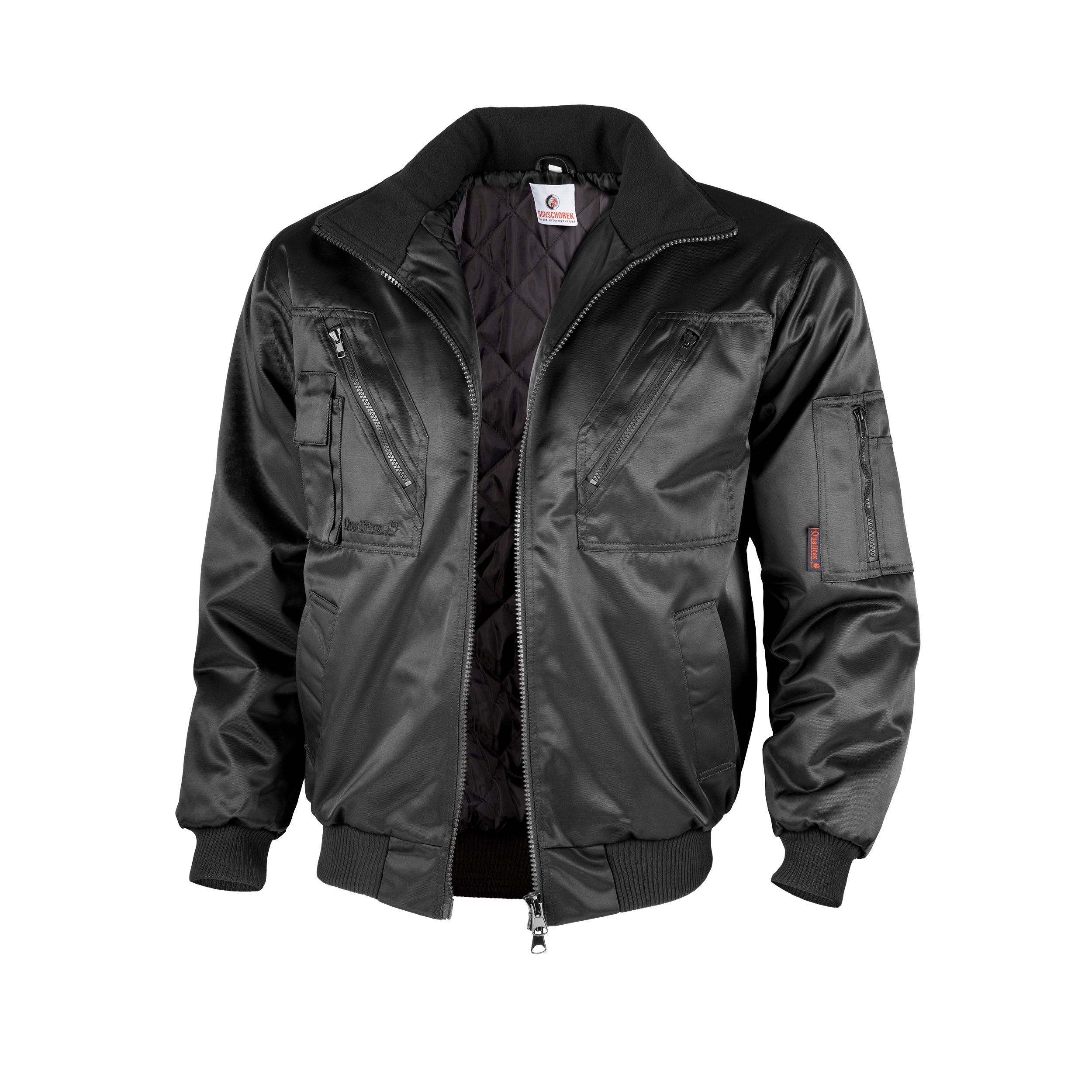 Pilotenjacke mit festem Arm & Steppfutter
