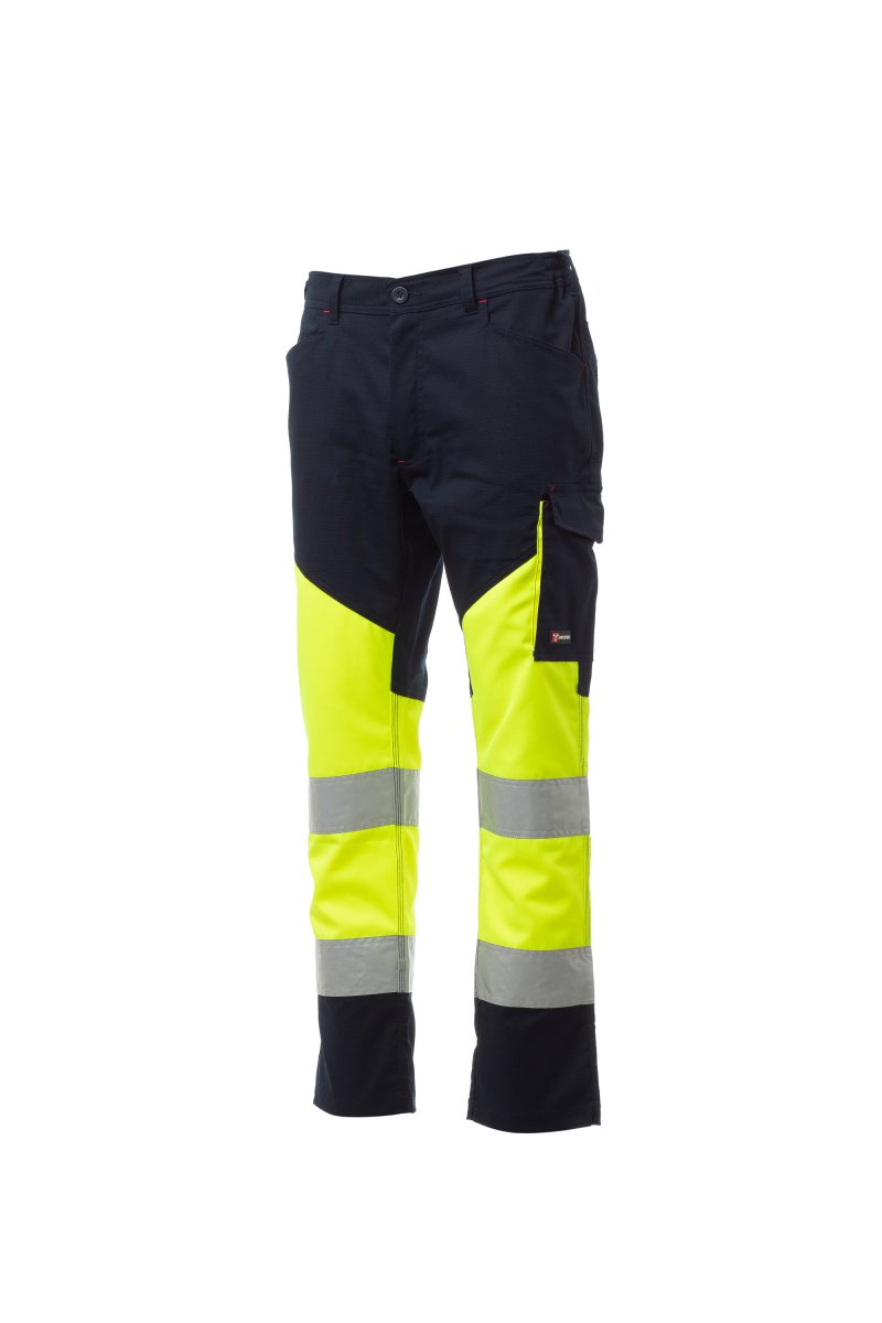 fluogelb/marineblau