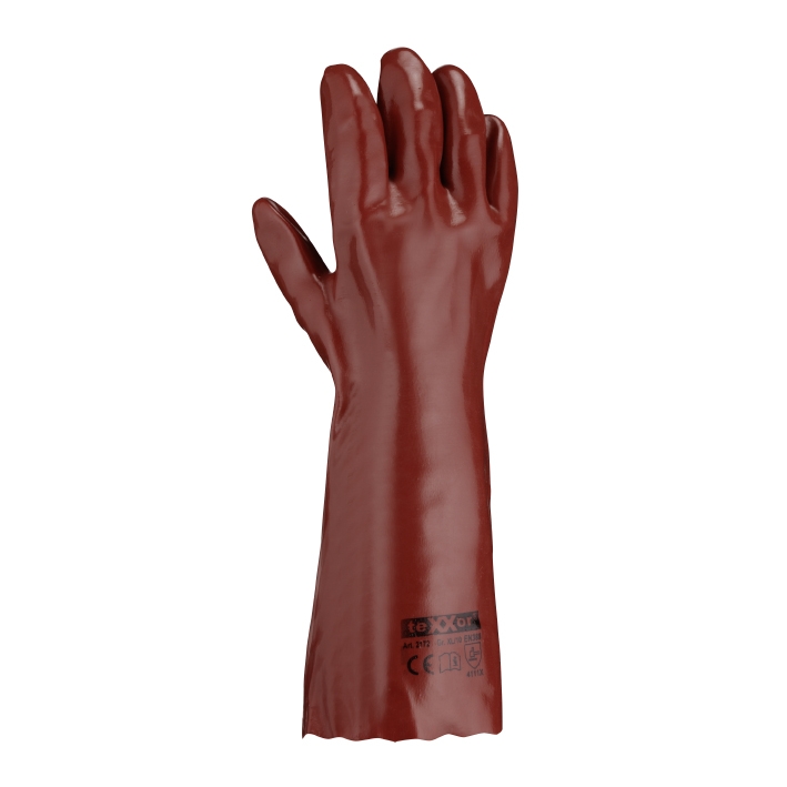 PVC-Handschuhe ROTBRAUN
