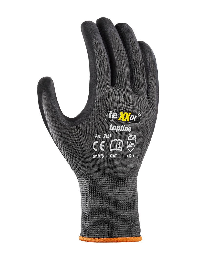 Nylon-Strickhandschuhe NITRIL BESCHICHTET